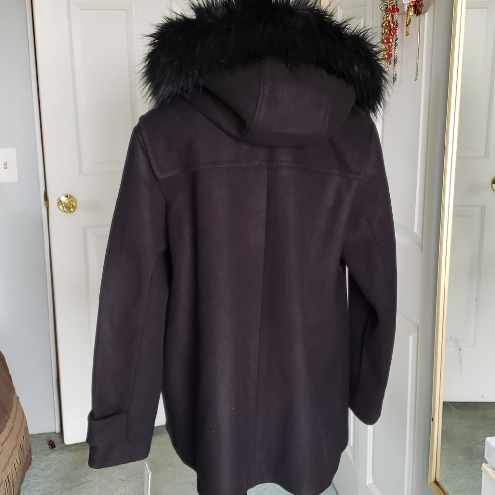 2X Hooded winter coat. Black - Picture 5 of 10
